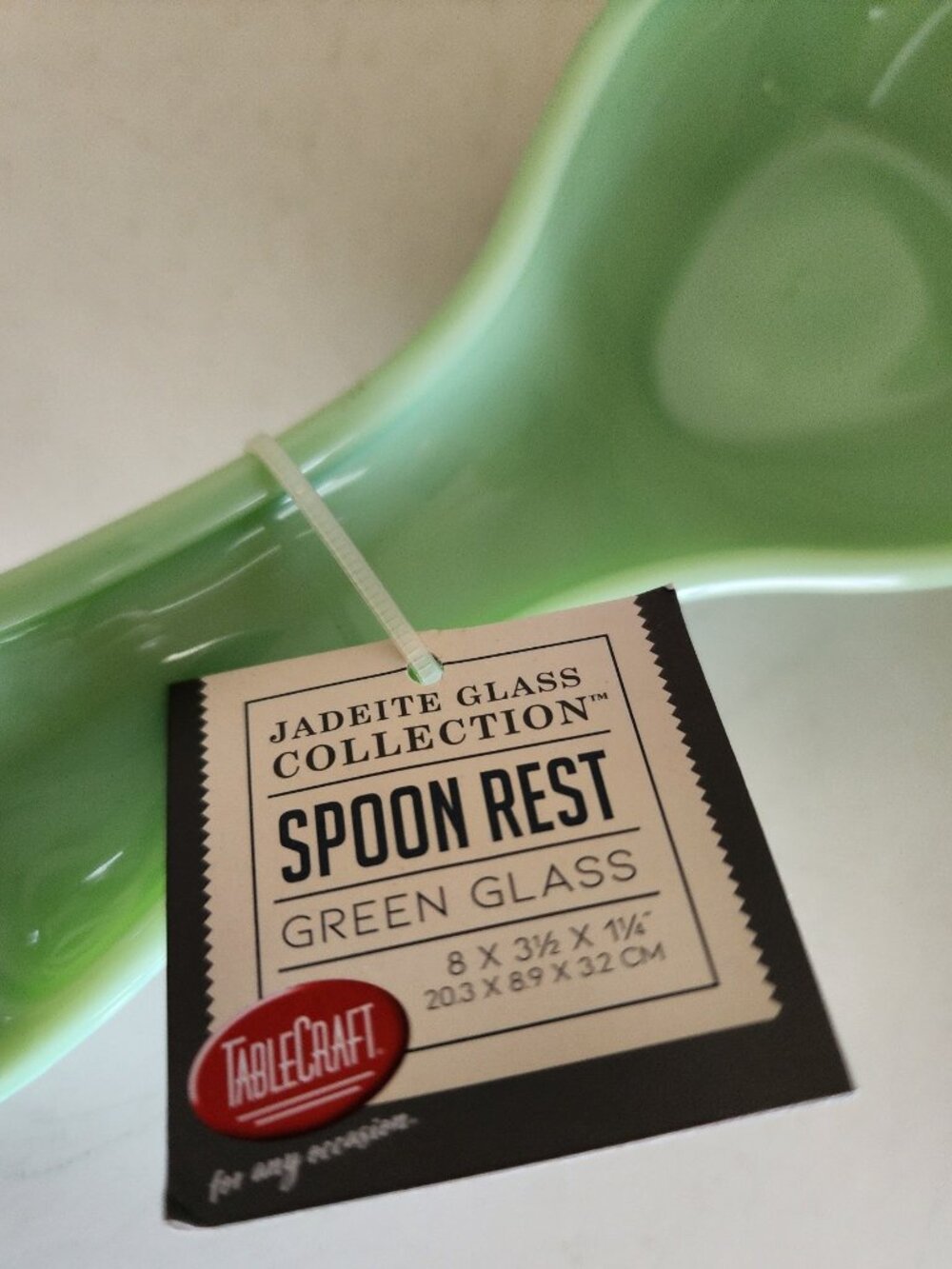 Table Craft Jadeite Jadite Green Glass Spoon Rest Brand NEW ~ NWT